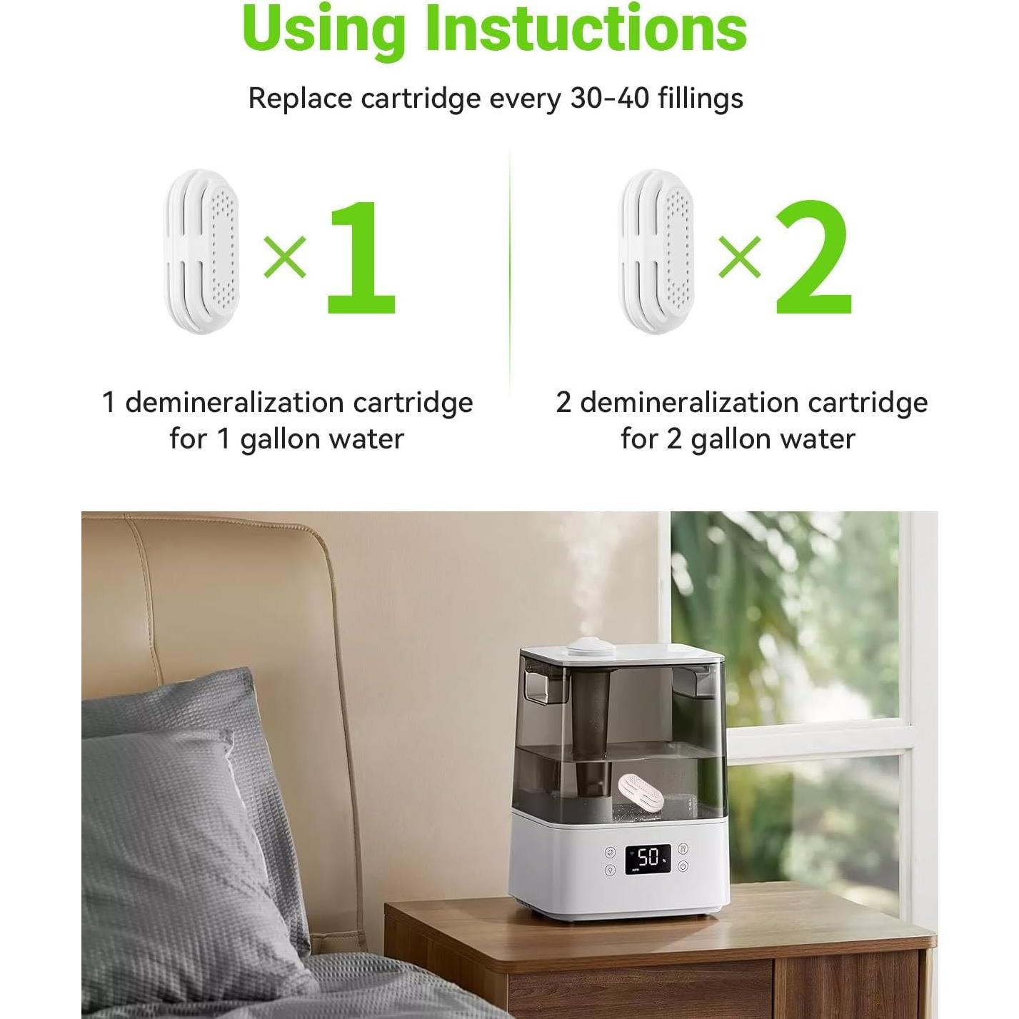 Cartuchos de Desmineralización Mbetter para Humidificadores LEVOIT - Paquete de 8