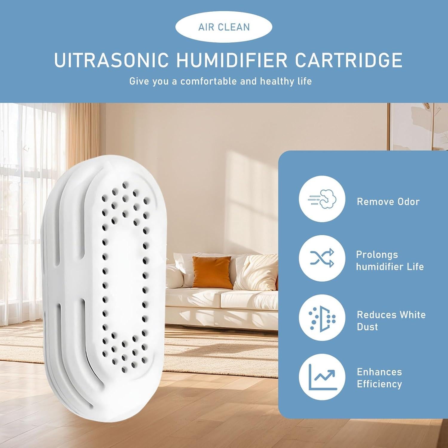 Cartucho de Desmineralización Mixzeny para Humidificadores - 8 Paquetes