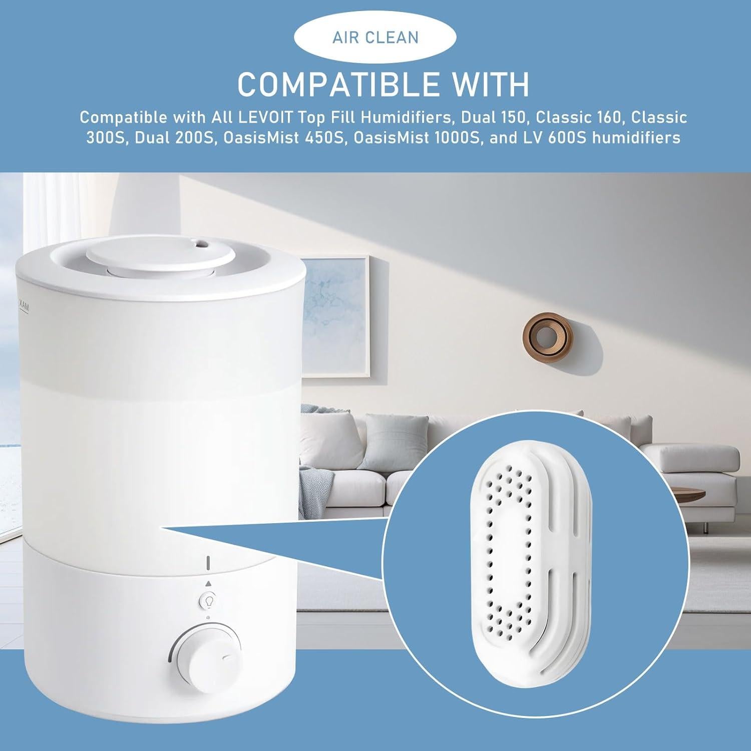 Cartucho de Desmineralización Mixzeny para Humidificadores - 8 Paquetes