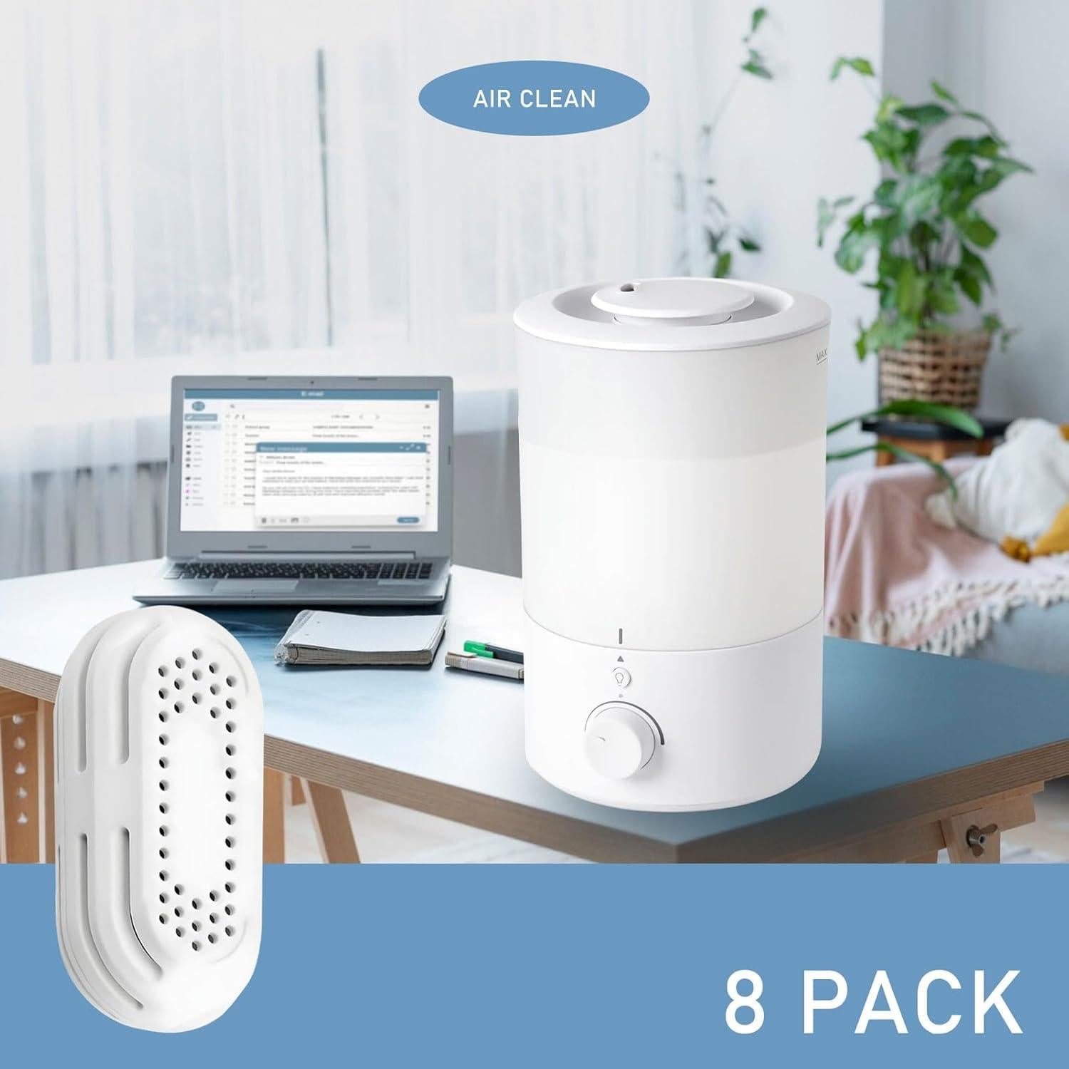 Cartucho de Desmineralización Mixzeny para Humidificadores - 8 Paquetes