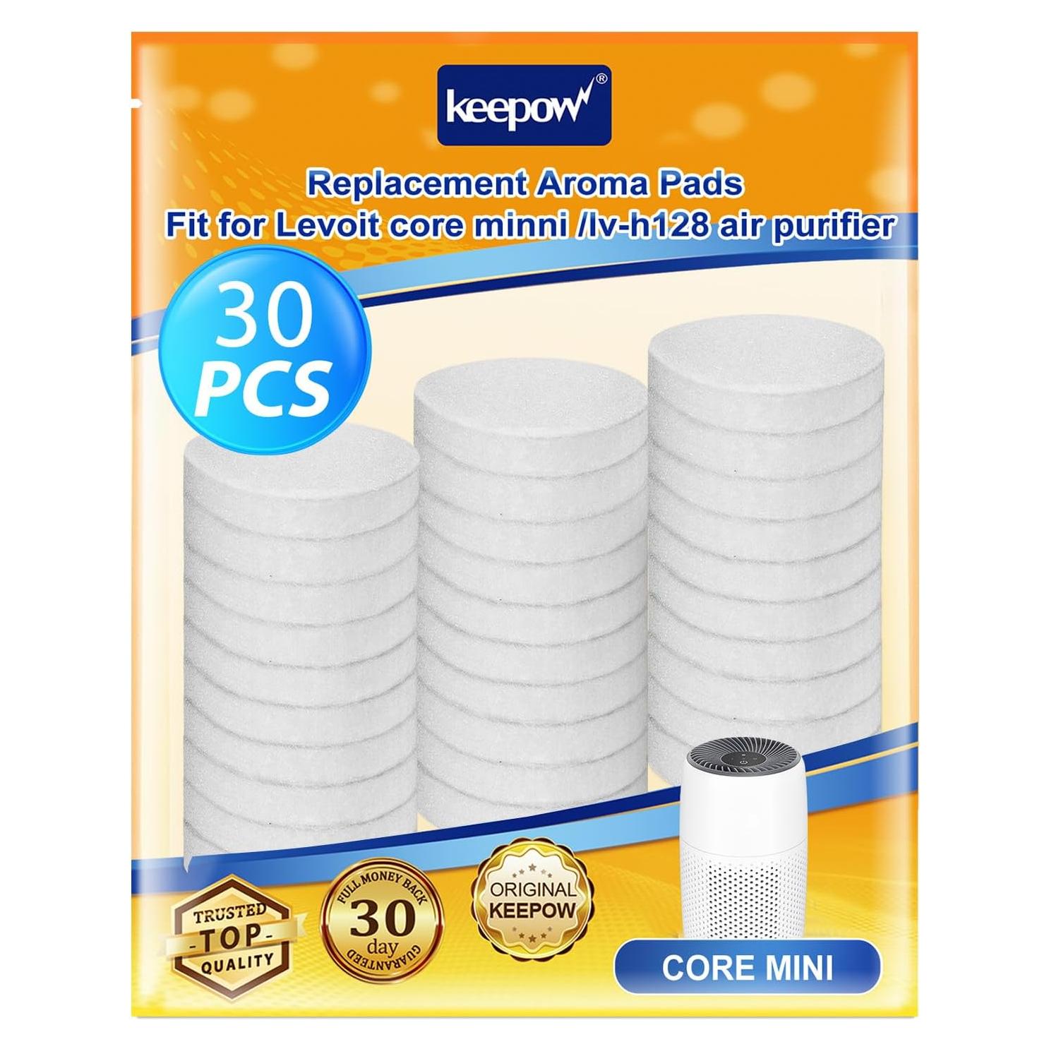 30 Almohadillas de Aroma KEEPOW para Purificador Levoit Core Mini