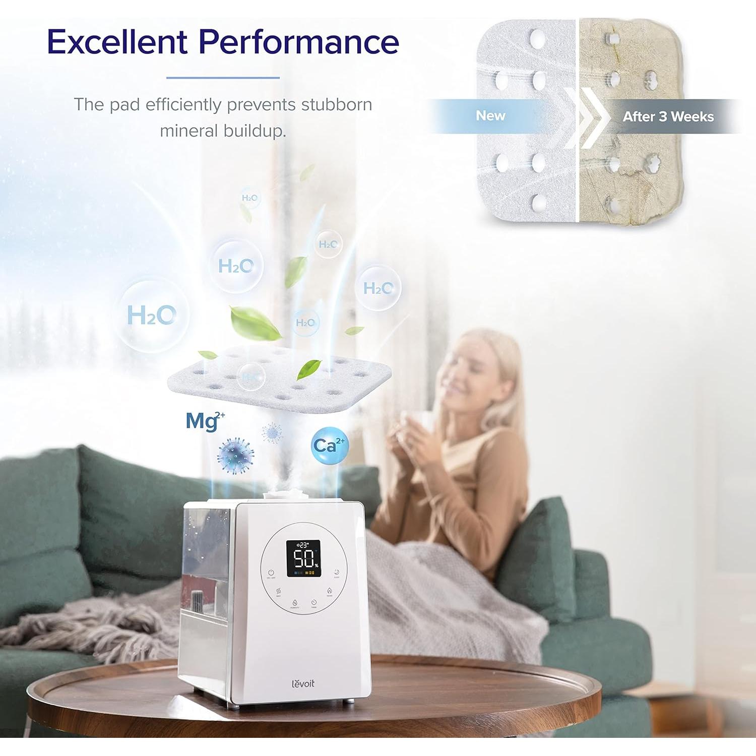 Humidificador LEVOIT 3L Silencioso Difusor Aceites Esenciales