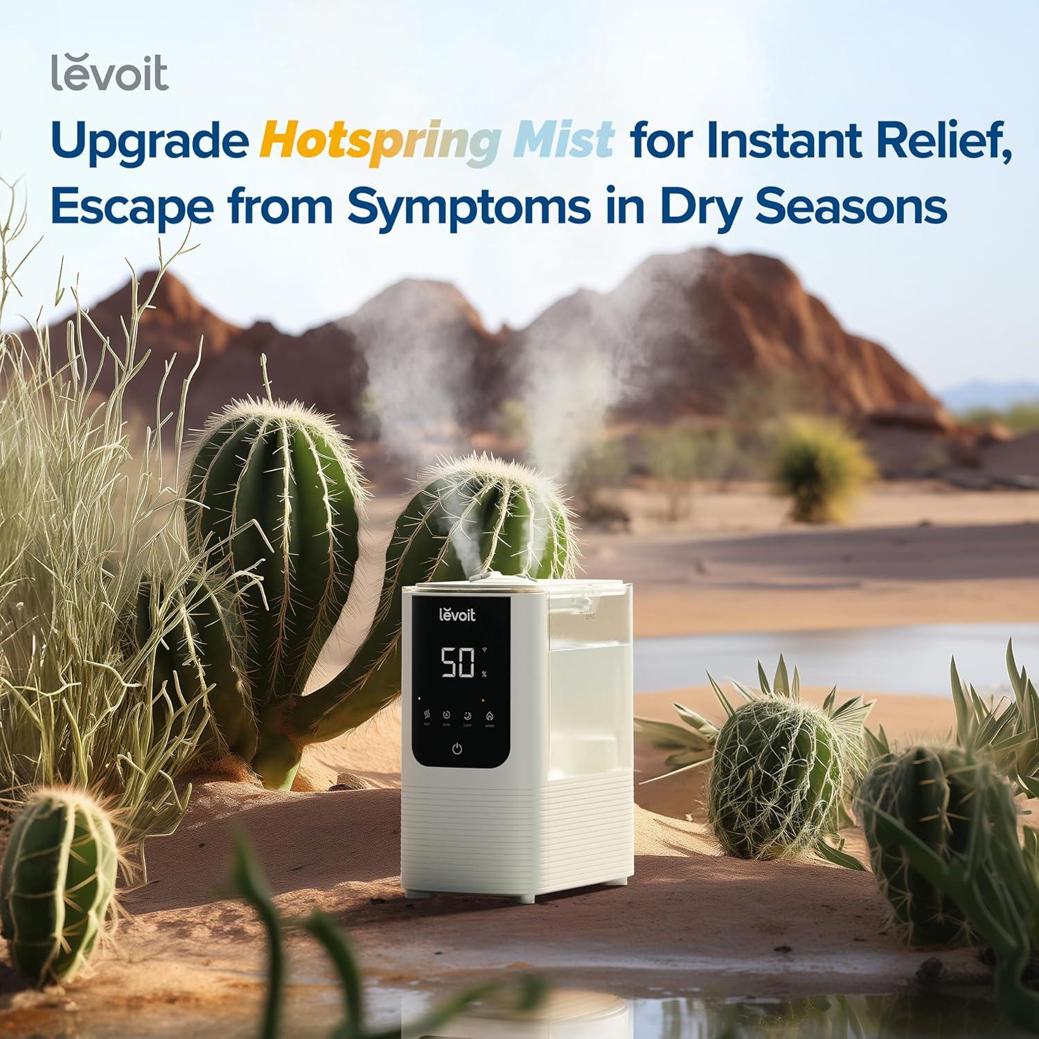 Humidificador LEVOIT Core 600S 4.5L Niebla Cálida y Fría