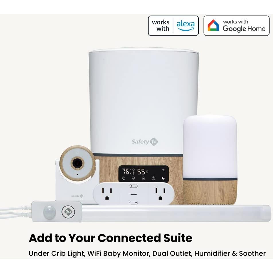 Humidificador Inteligente Safety 1st 3.8L con App y Luz Nocturna