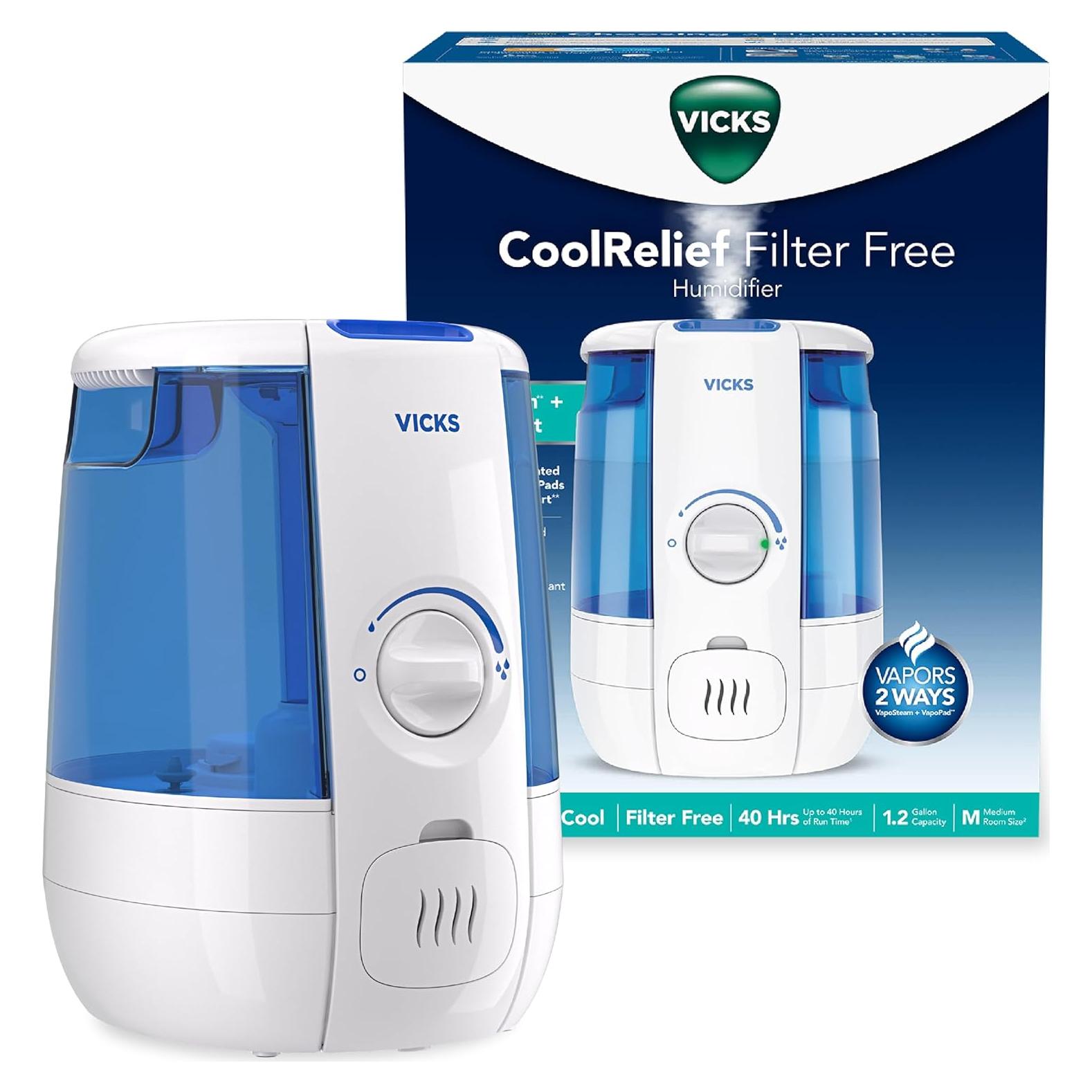 Humidificador de niebla fría Vicks CoolRelief 4.54L para bebés