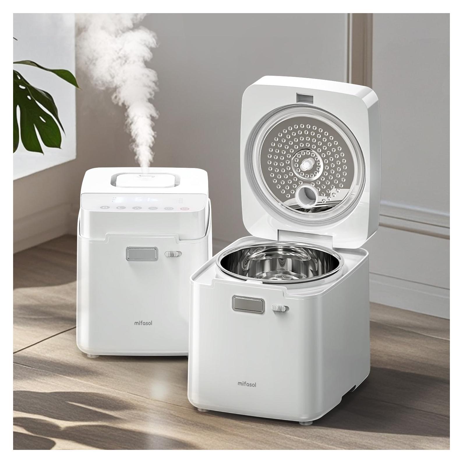 Humidificador de Acero Inoxidable Mifasol 3.3L Vapor Calido