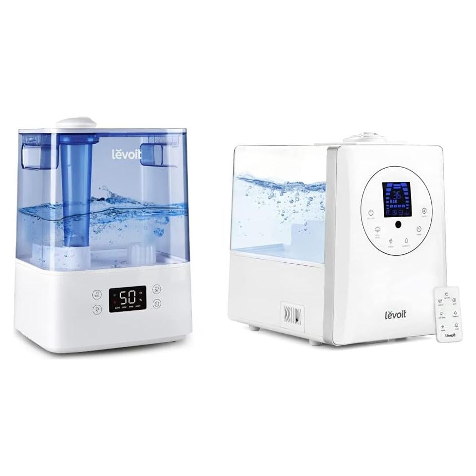 Humidificador Ultrasonido LEVOIT 6L Vapor Frío y Caliente