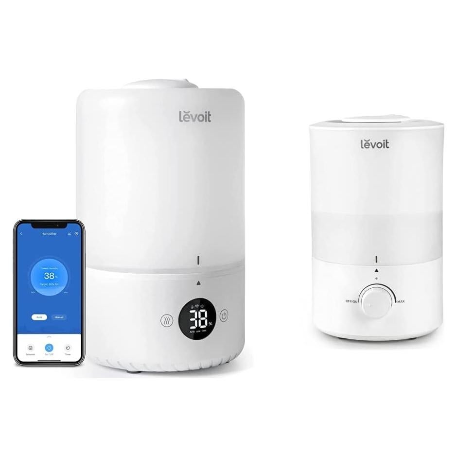 Humidificador LEVOIT 3L para dormitorio, difusor de aceite 2 en 1