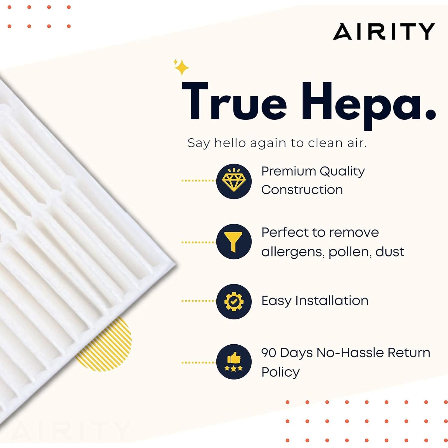 Reemplazo Filtros HEPA Airity HPA300 - 3 HEPA + 4 Prefiltros
