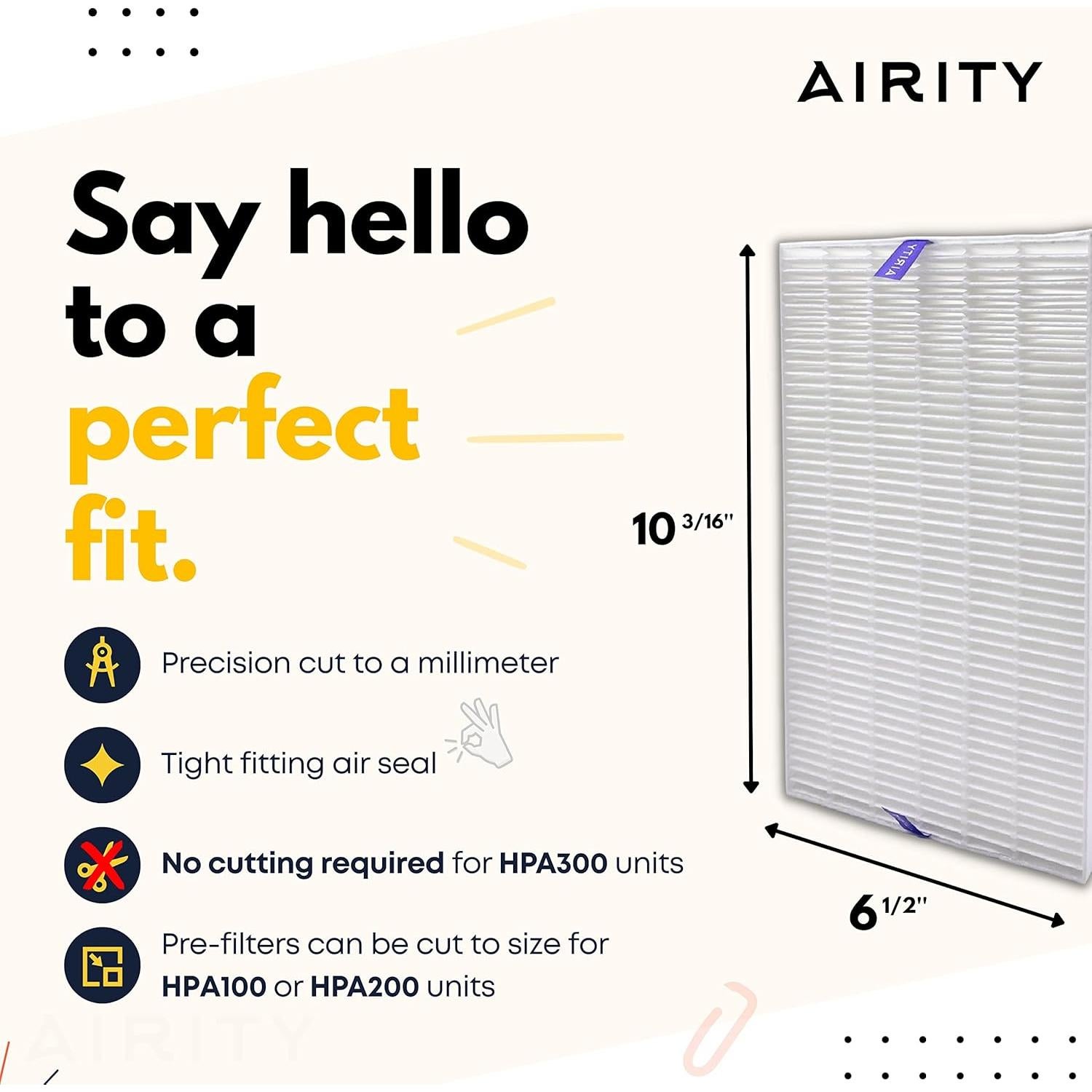Reemplazo Filtros HEPA Airity HPA300 - 3 HEPA + 4 Prefiltros