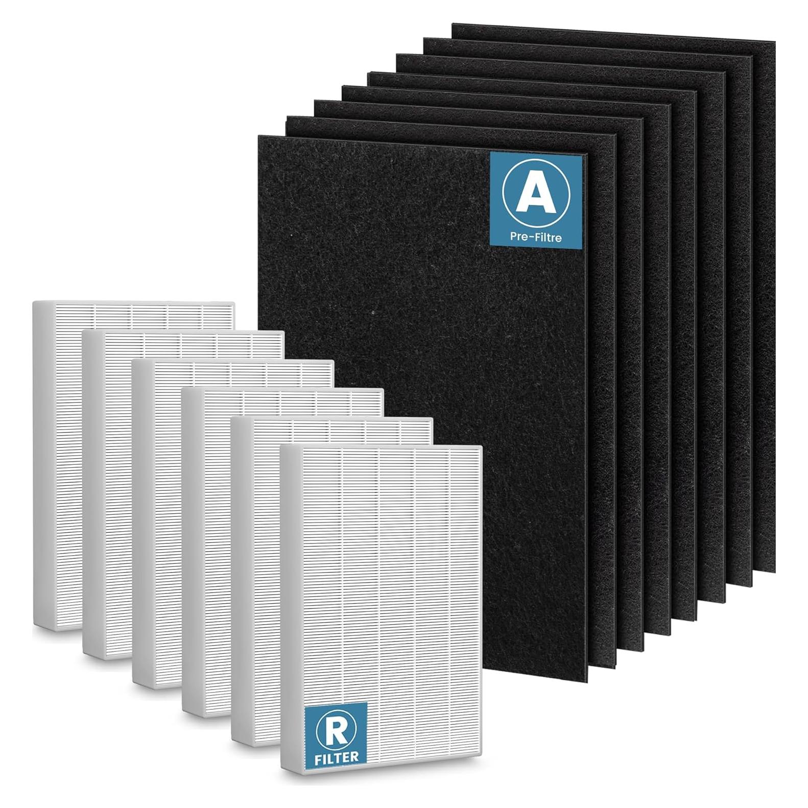 Reemplazo Filtro HEPA HPA300 Honeywell 6 Filtros + 8 Pre-Filtros