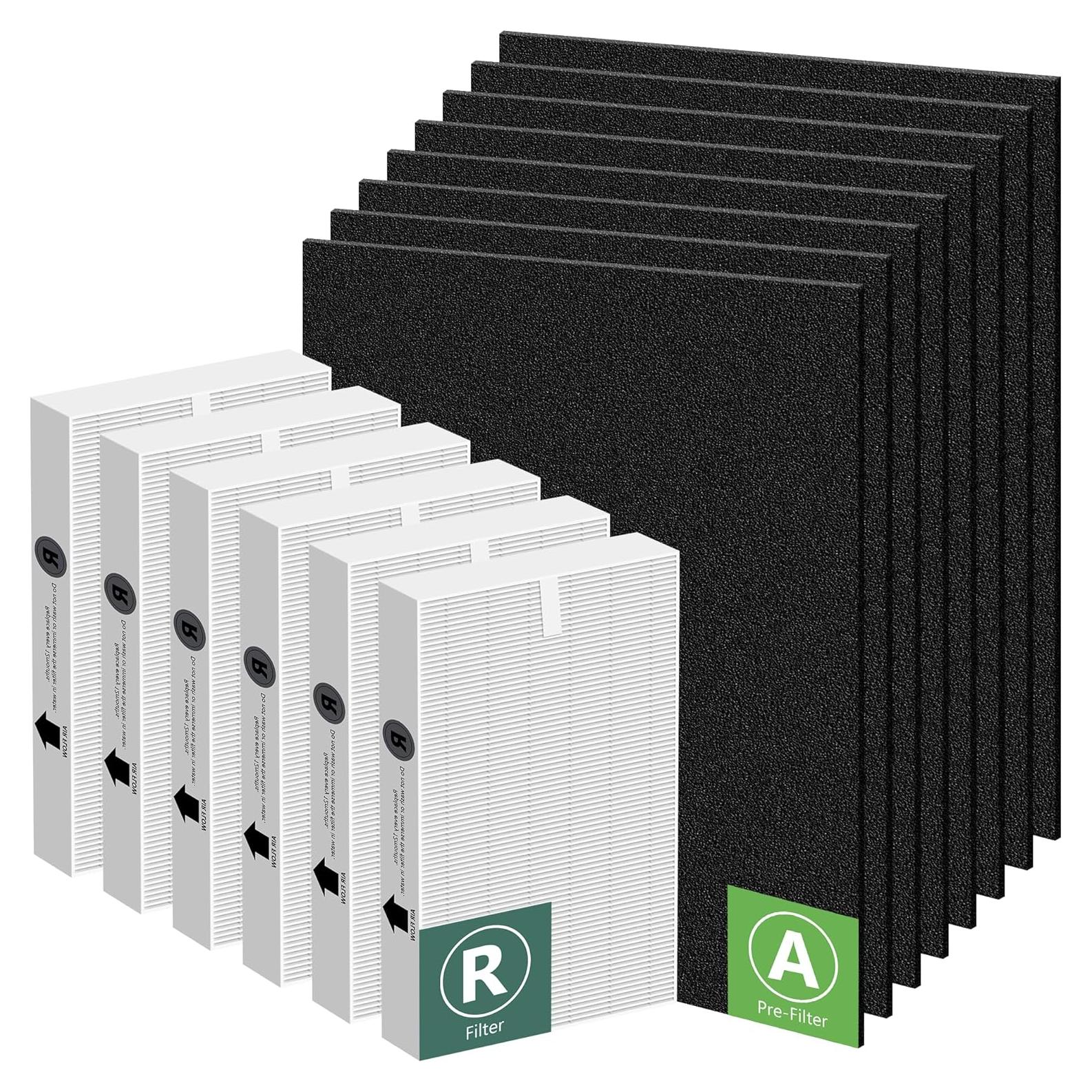 Filtro HEPA HPA300 PETOX para Purificadores Honeywell - 6 HEPA R + 8 Pre-Filtros
