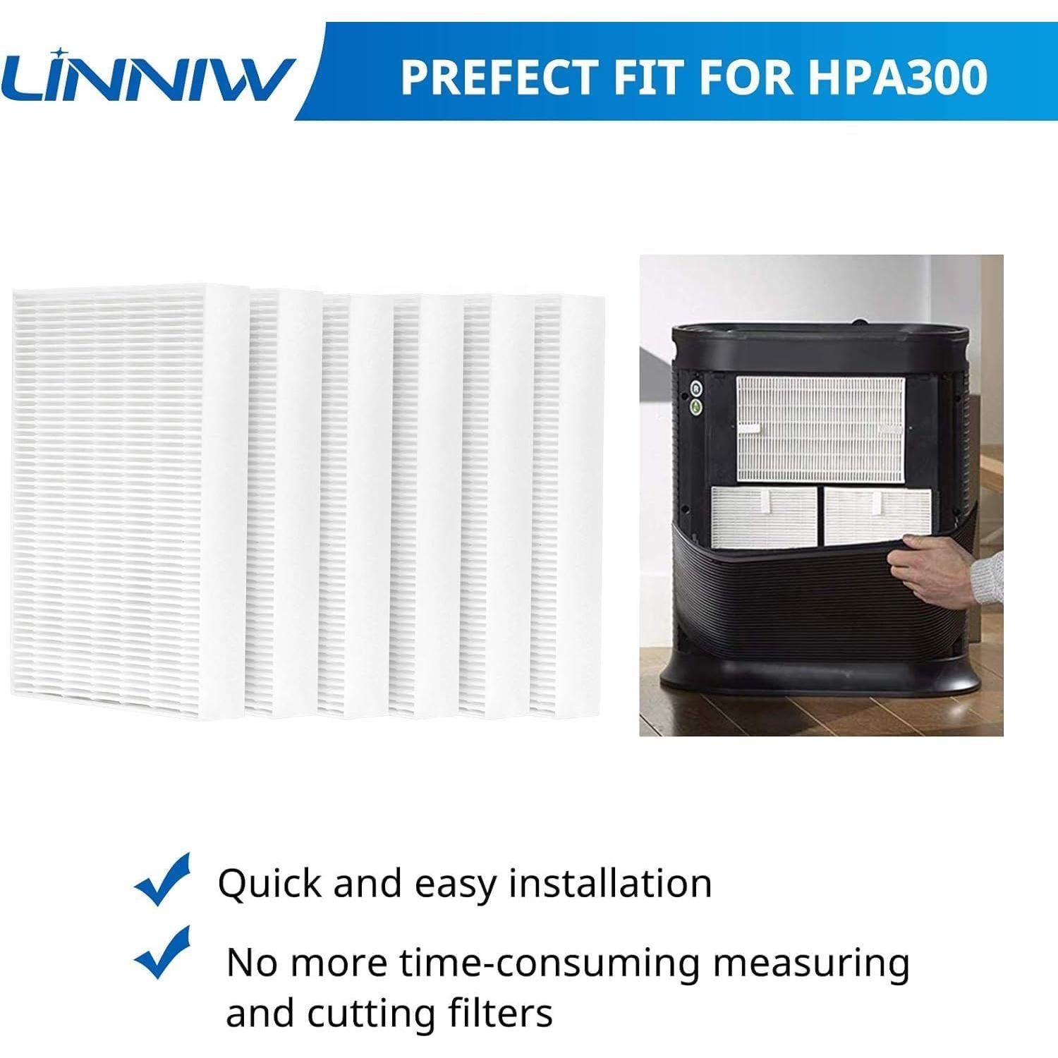 Filtro R HPA300 LINNIW Compatible con Purificadores Honeywell