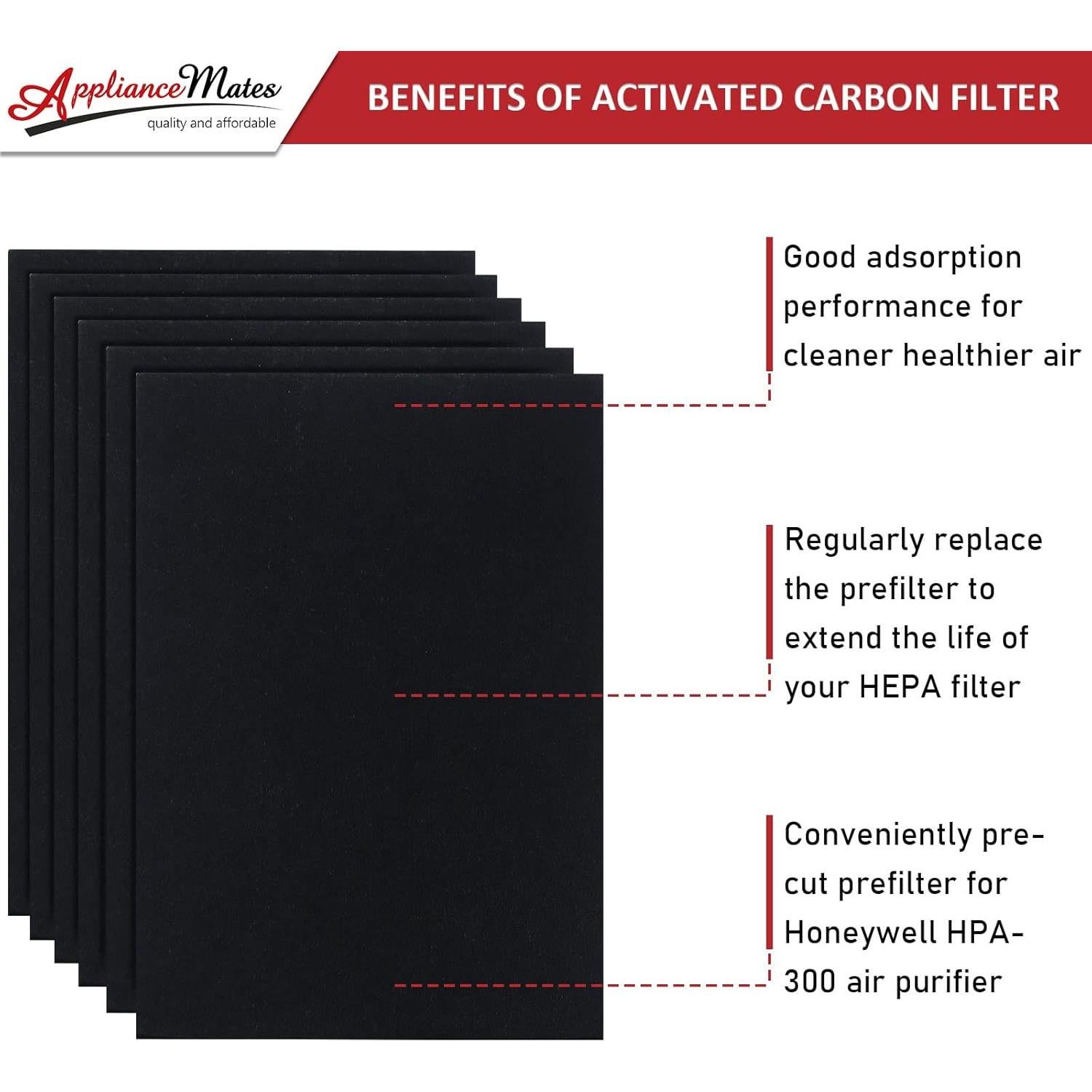 Filtro Pre HRF-A300 para Purificador de Aire Honeywell - 6 Piezas