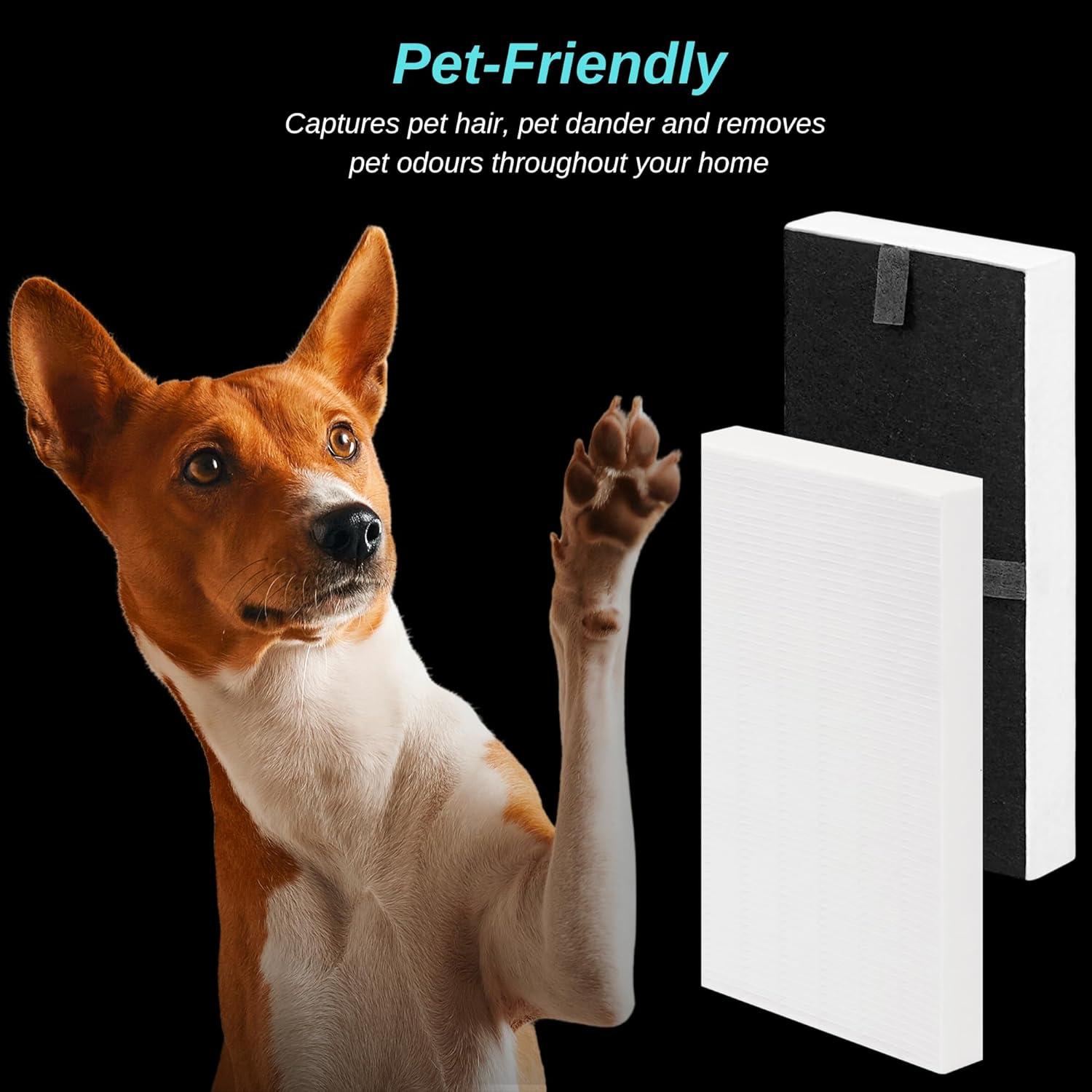 Filtro HEPA G Verdadero 4 Paquetes Omaeon para Honeywell