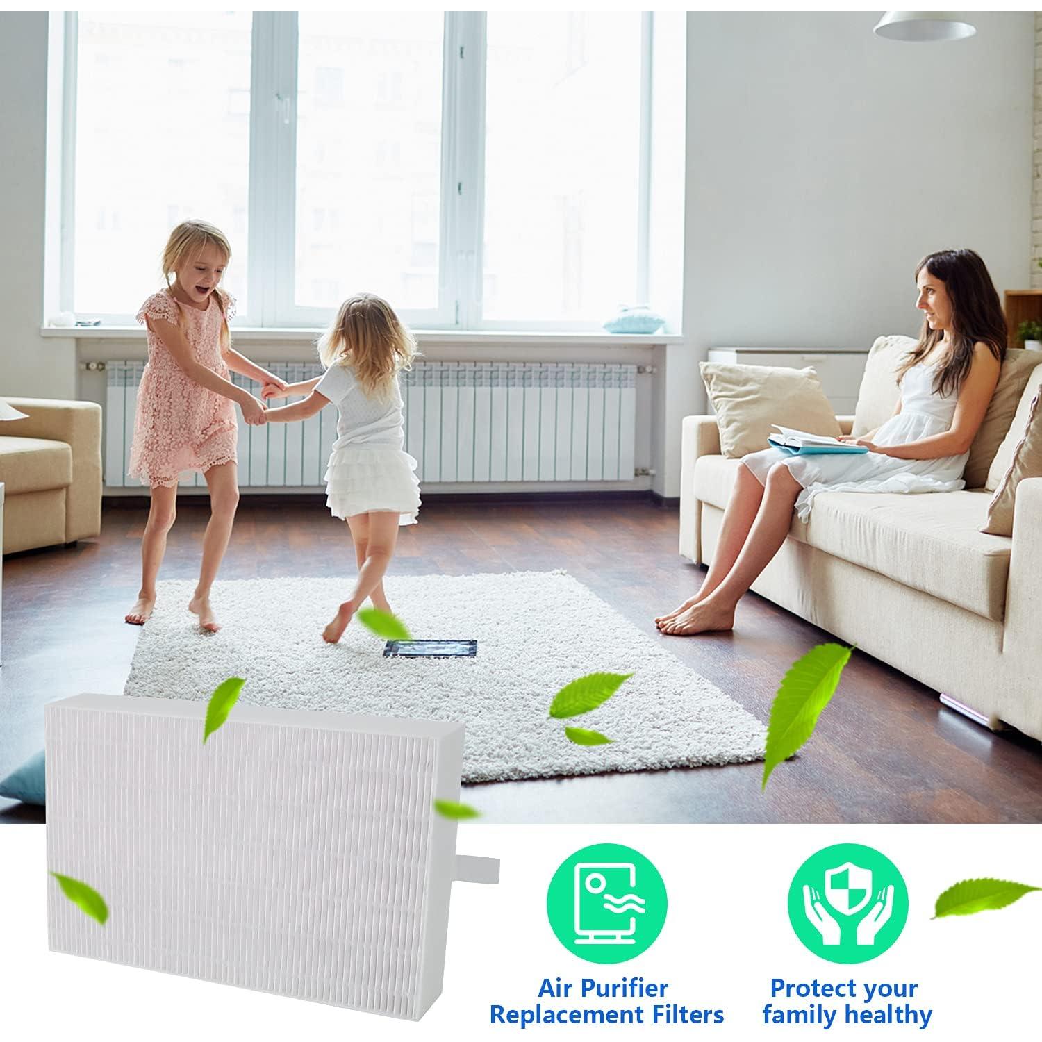 Paquete de 3 Filtros HEPA Verdadero Pokin HRF-R2 para Purificador Honeywell