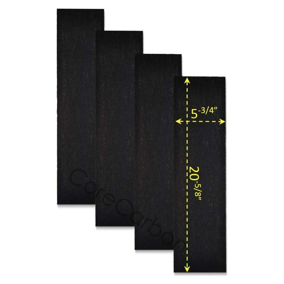 Paquete de 4 Filtros Preliminares CoreCarbon para Purificadores Honeywell