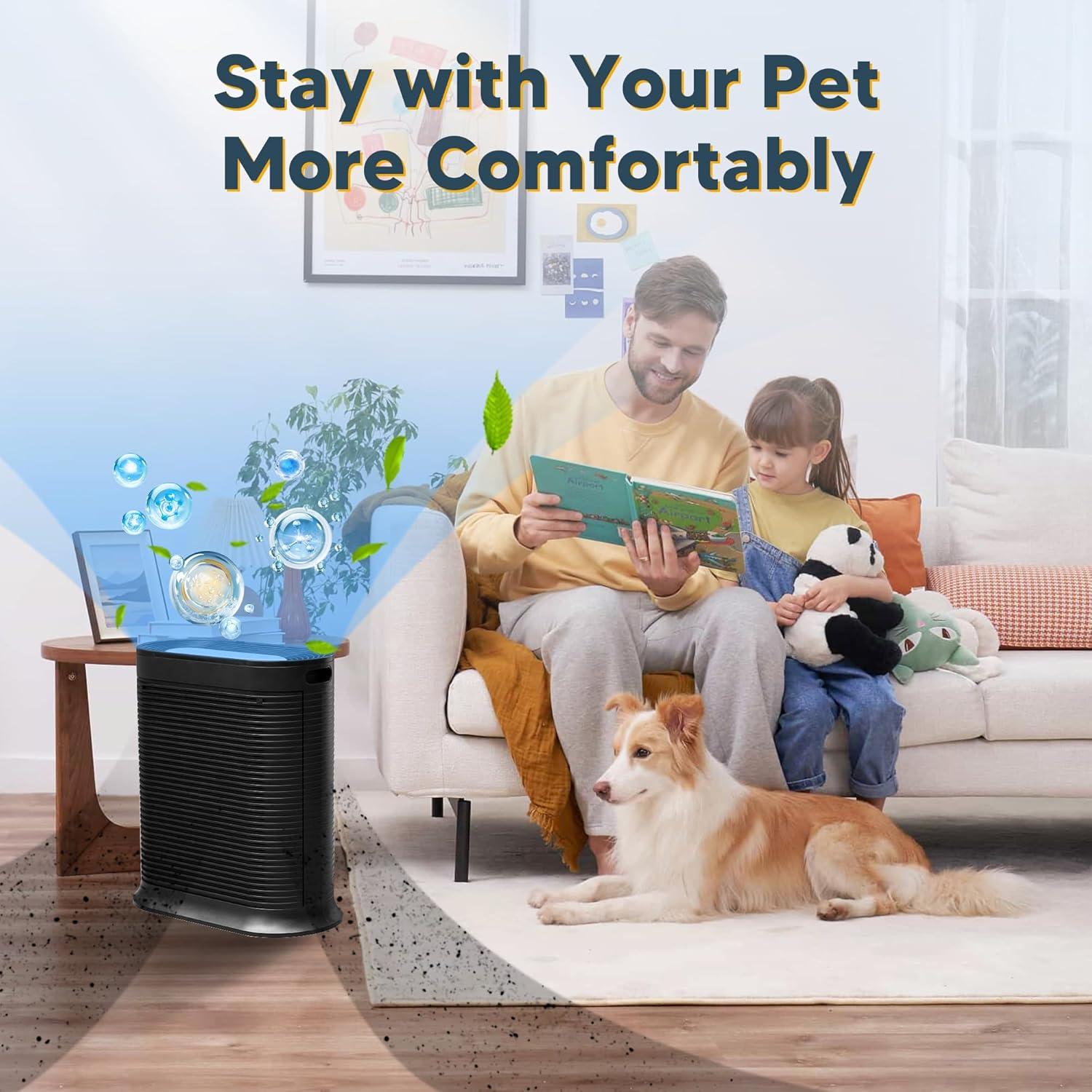 Filtro HEPA Improvedhand HPA300 para Purificador Honeywell - 6 Filtros H13 y 8 Filtros Carbón