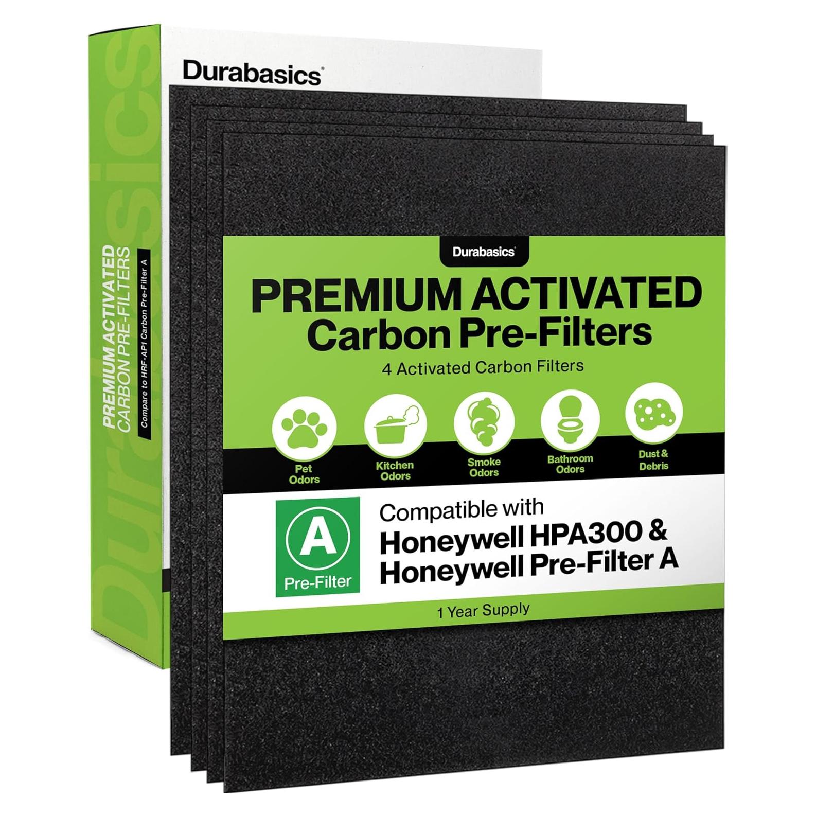 Filtros de Reemplazo Durabasics para Purificadores Honeywell HPA300 - 4 Pack