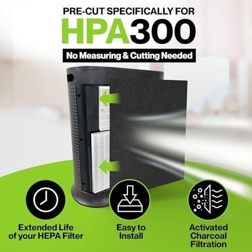 Filtros de Reemplazo Durabasics para Purificadores Honeywell HPA300 - 4 Pack