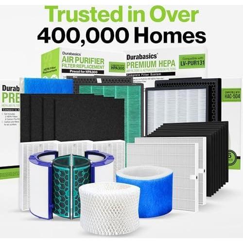 Filtros de Reemplazo Durabasics para Purificadores Honeywell HPA300 - 4 Pack