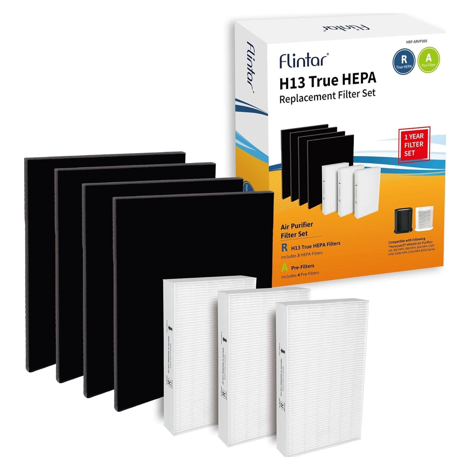 Filtros de Reemplazo Flintar HRF-ARVP300 para Purificador Honeywell HPA300