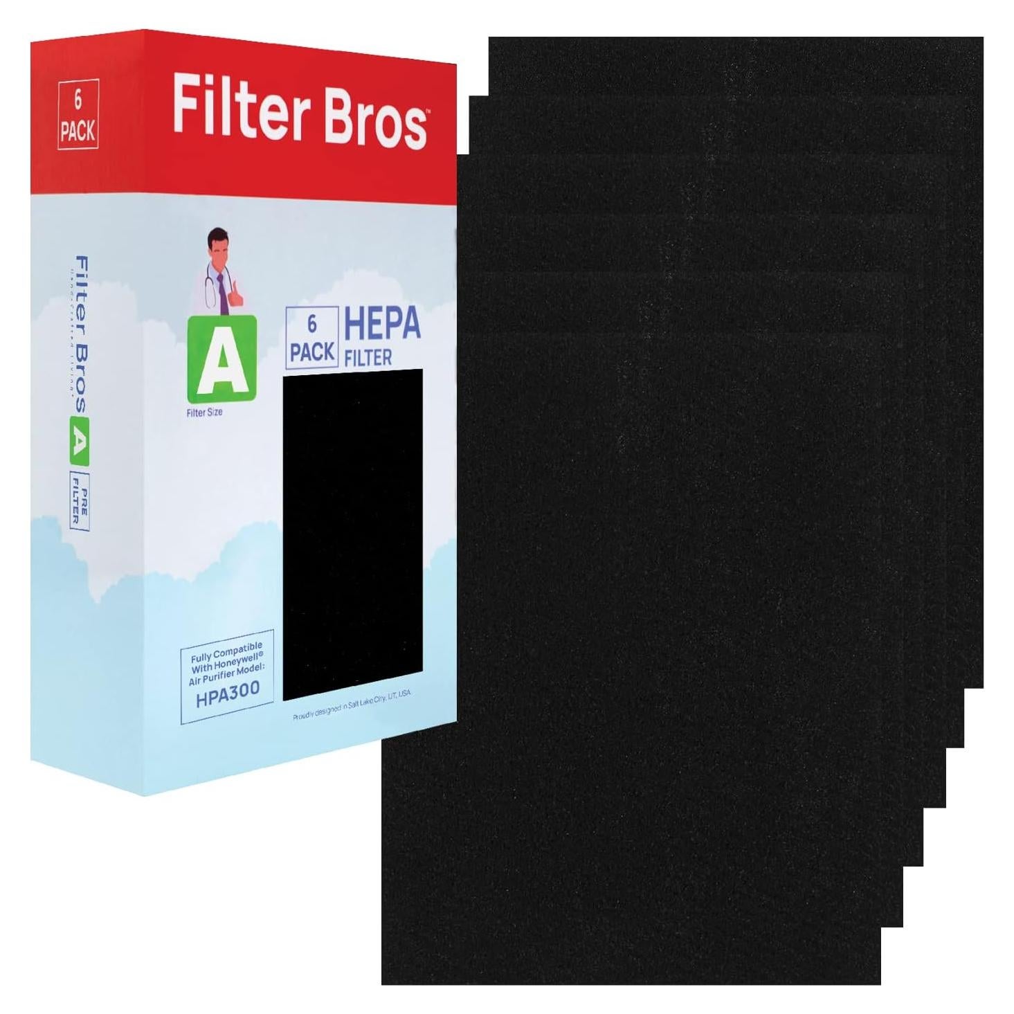 Filtros de Carbón Activado Filtros Bros HRF-A300 - 6 Unidades