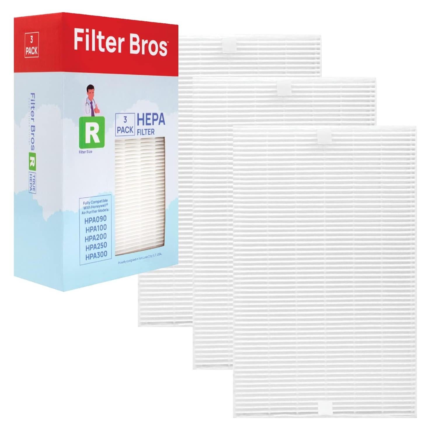 Filtro HEPA de Reemplazo Filter Bros HRF-R3 Paquete de 3