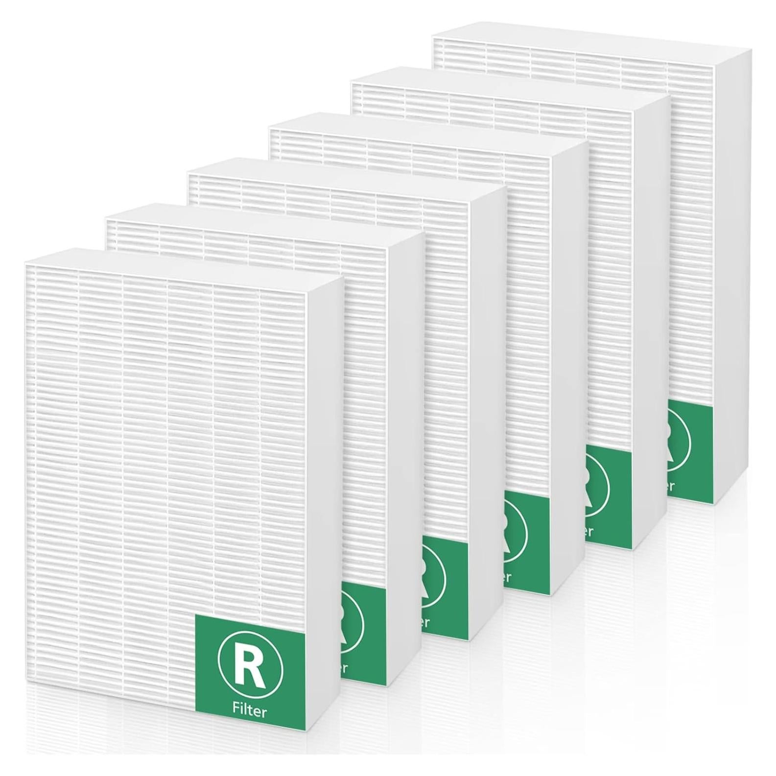 Paquete de 6 Filtros HEPA Cabiclean HRF-R3 para Honeywell HPA300