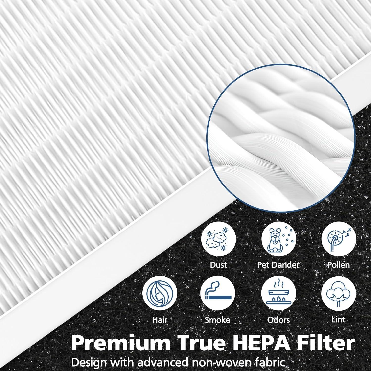 Paquete de 6 Filtros HEPA Cabiclean HRF-R3 para Honeywell HPA300