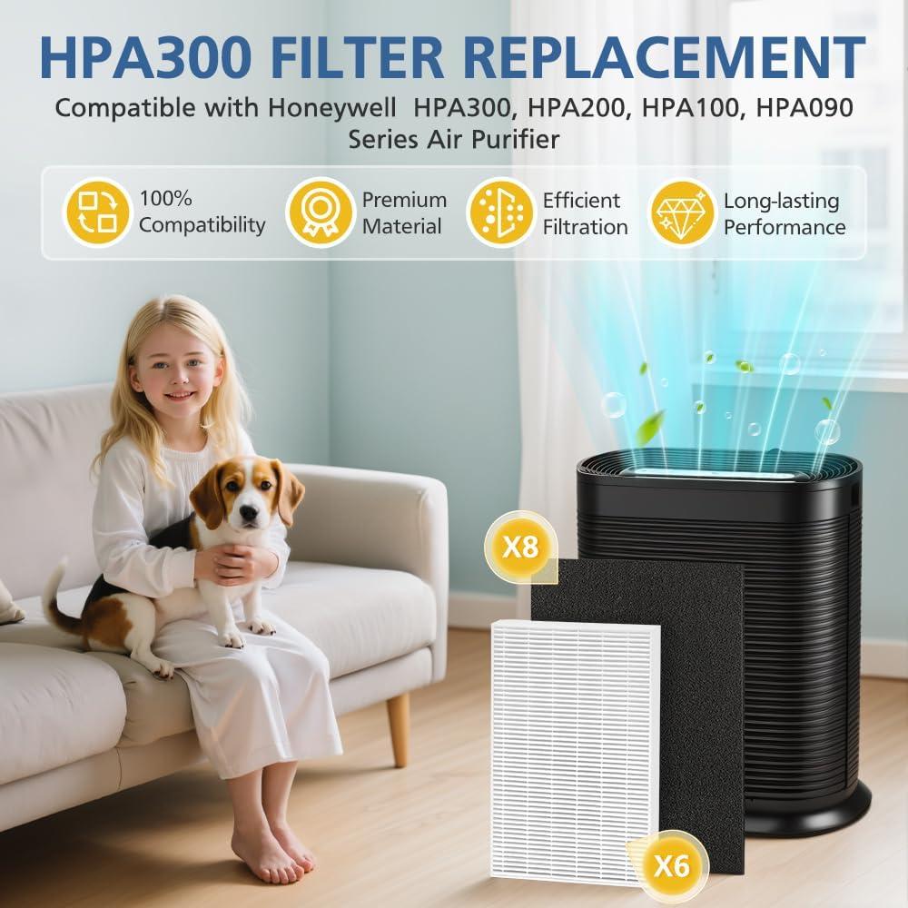 Filtro de Aire Cabiclean HPA300 Compatible 6 R + 8 Pre-Filtros