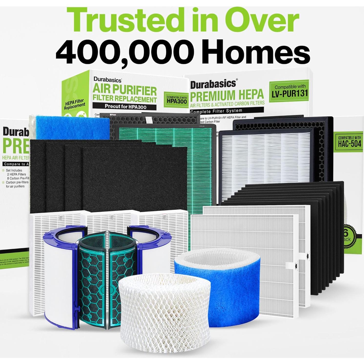 Paquete de 6 Filtros HEPA Durabasics para Purificador Honeywell