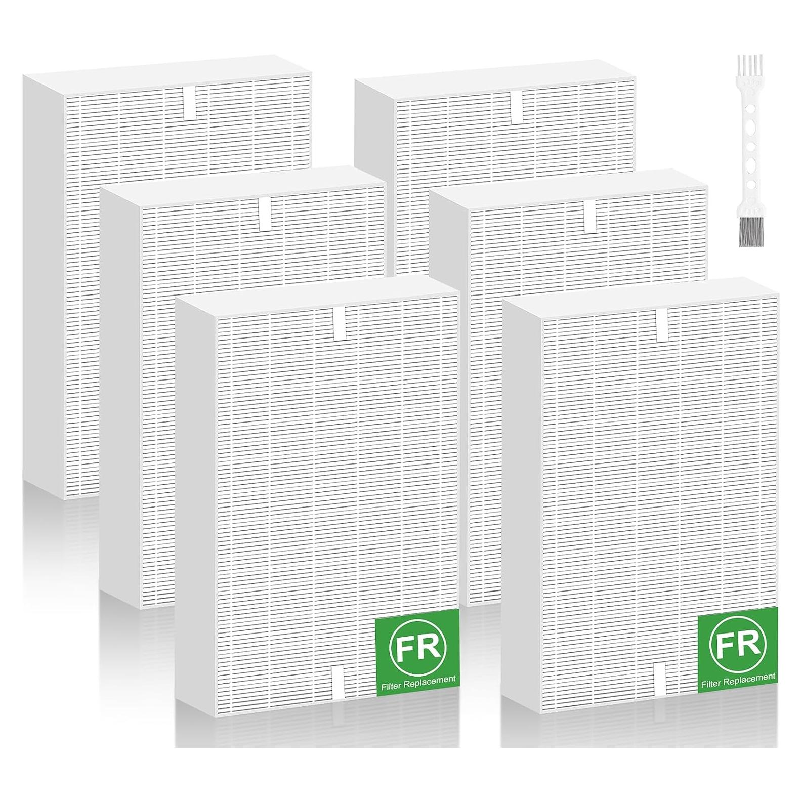 Paquete de 6 Filtros HEPA Laukowind para Purificadores Honeywell HPA300 HPA200 HPA100