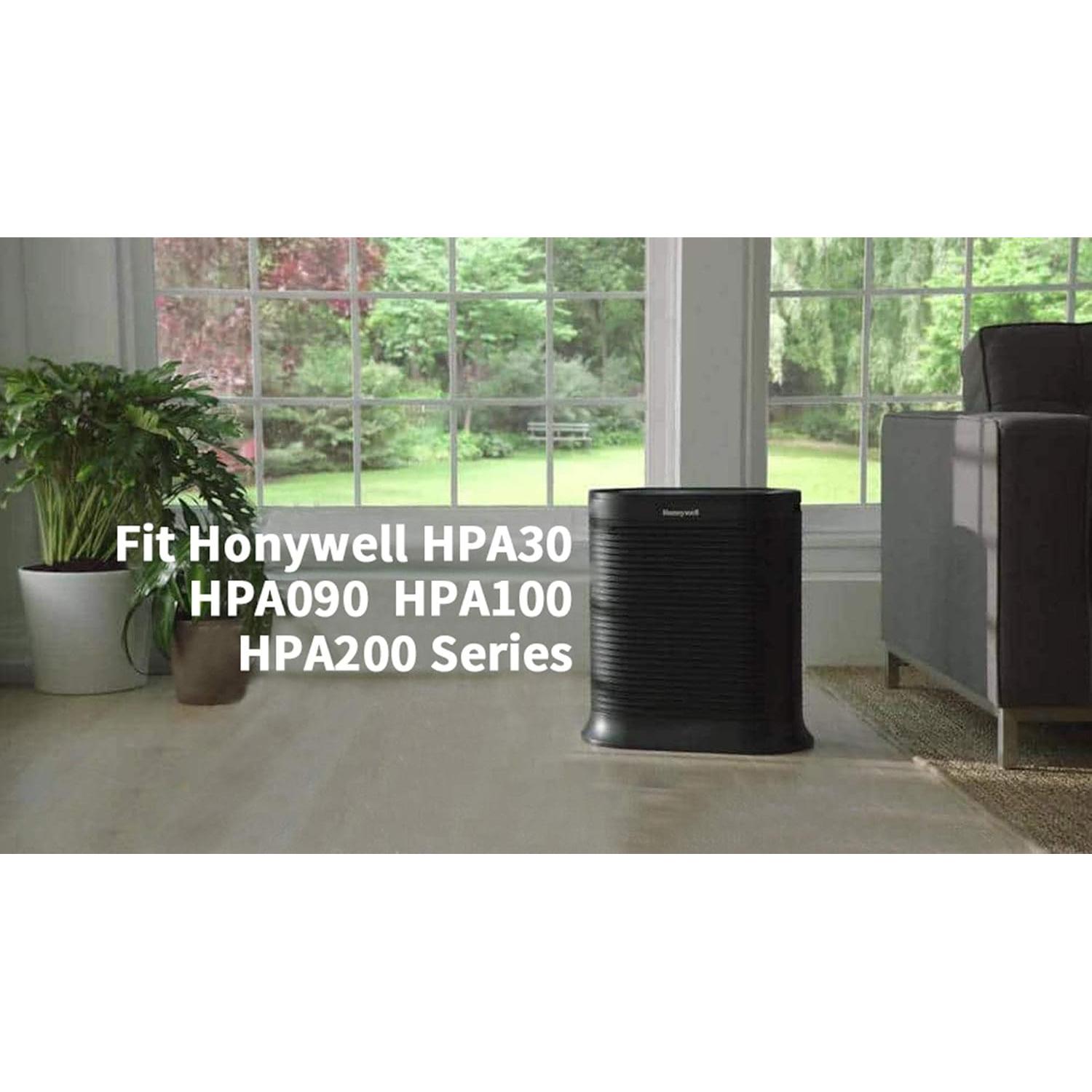 Filtros HEPA R Honeywell Compatibles HPA300 HPA200 HPA100 (3 Pzs)