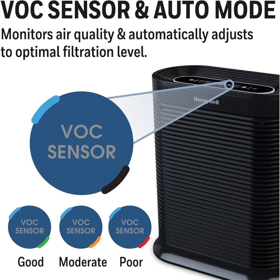 Purificador de Aire Honeywell HPA250B HEPA para Habitaciones Grandes