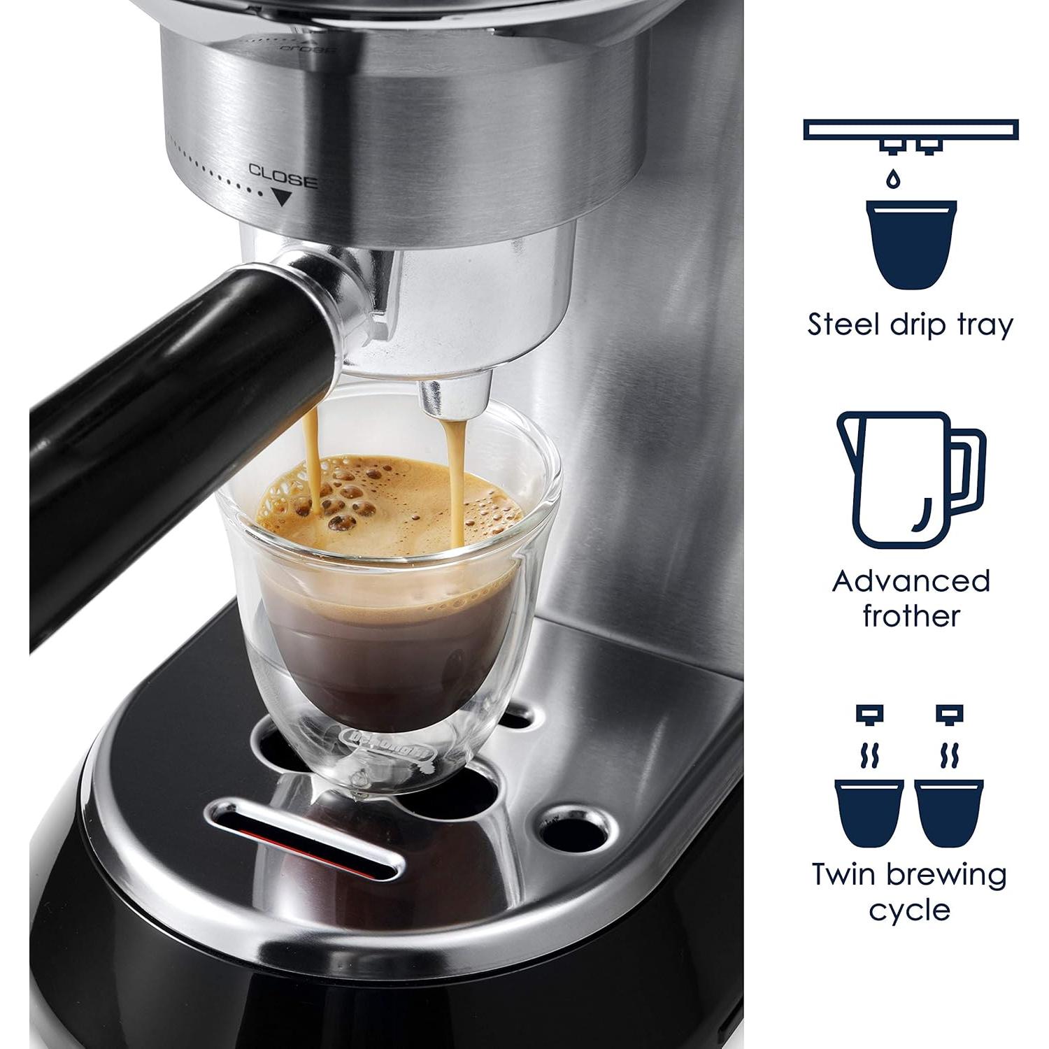 Máquina de Espresso De'Longhi EC680M + Prensador DLSC058
