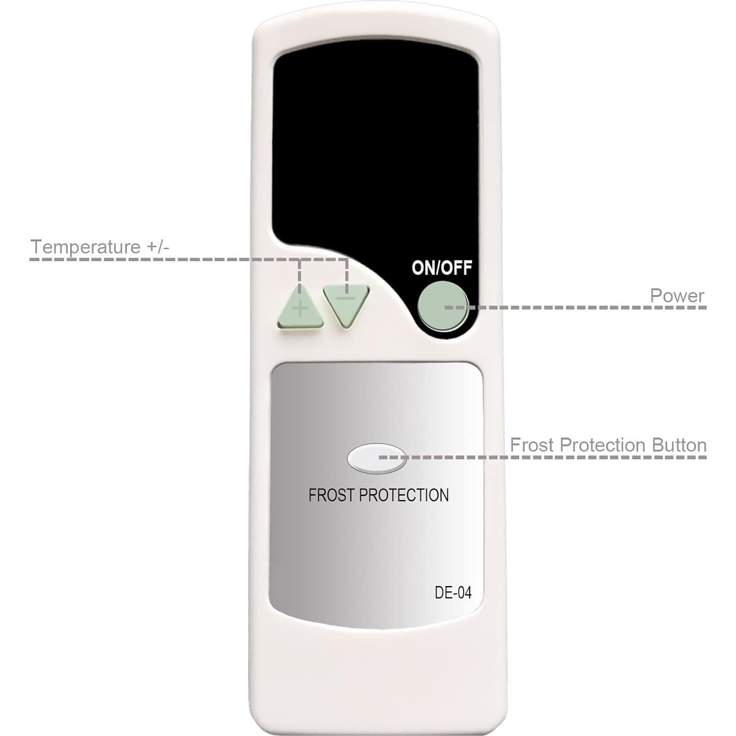 Control Remoto DeLonghi para Calentador Eléctrico Radiador