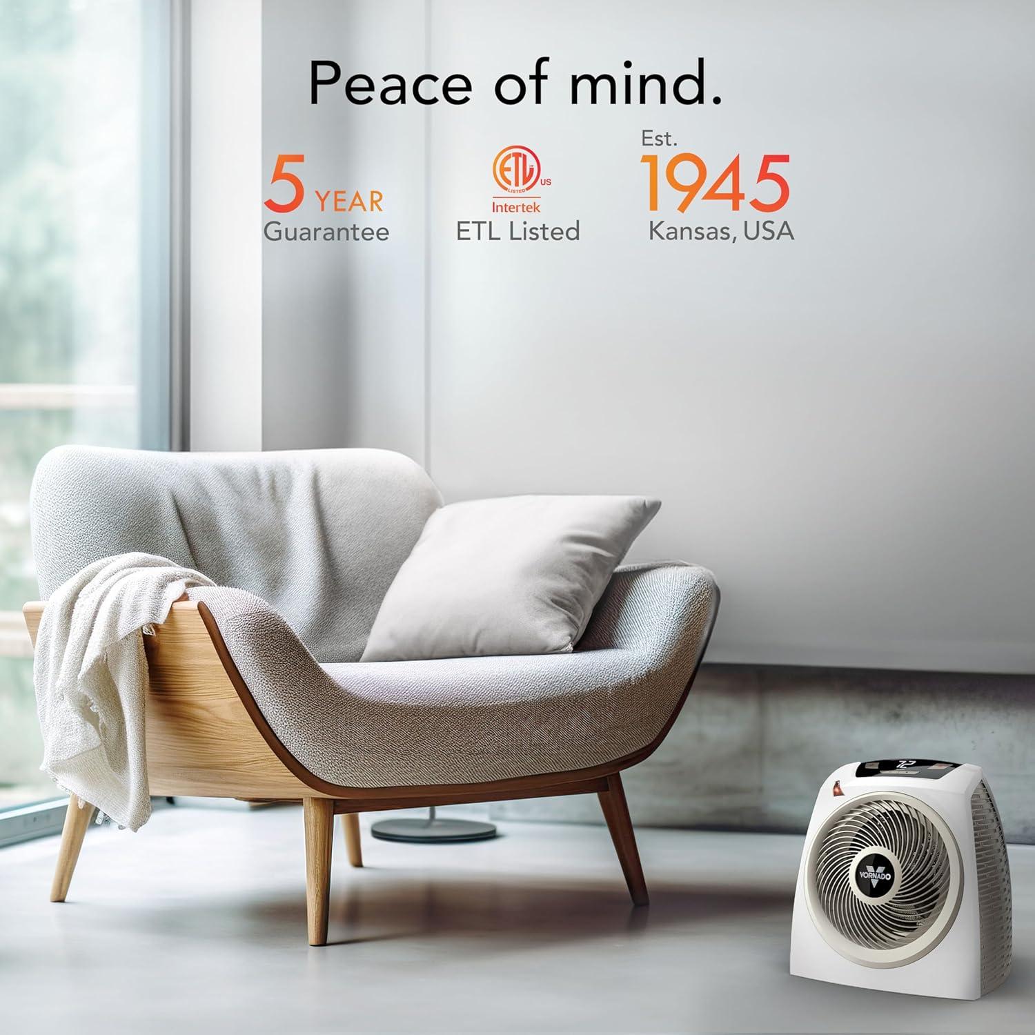 Calefactor Eléctrico Vornado AVH10 2025 con Termostato Digital