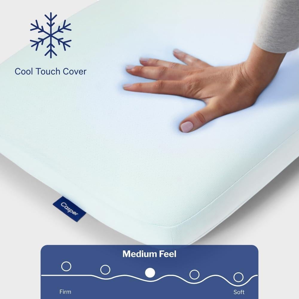 Almohada Híbrida de Nieve Casper Rey 81x41 cm Blanca