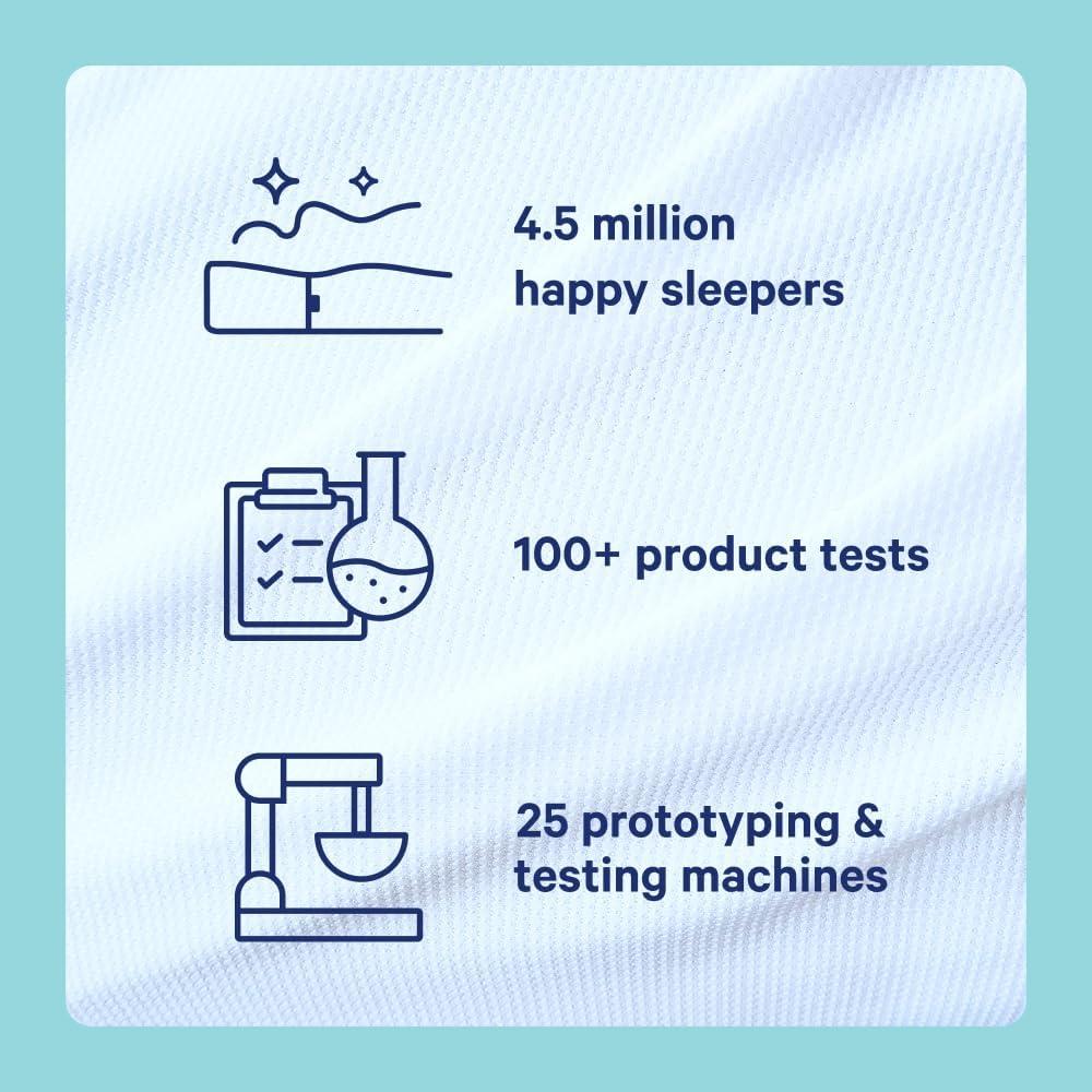 Almohada Híbrida de Nieve Casper Rey 81x41 cm Blanca