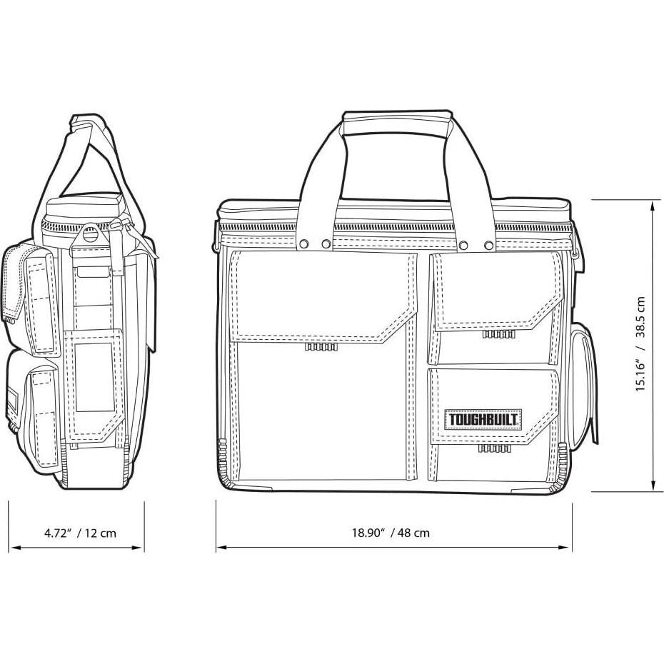 Bolsa ToughBuilt para Laptop Mediana 13-17" Acolchada