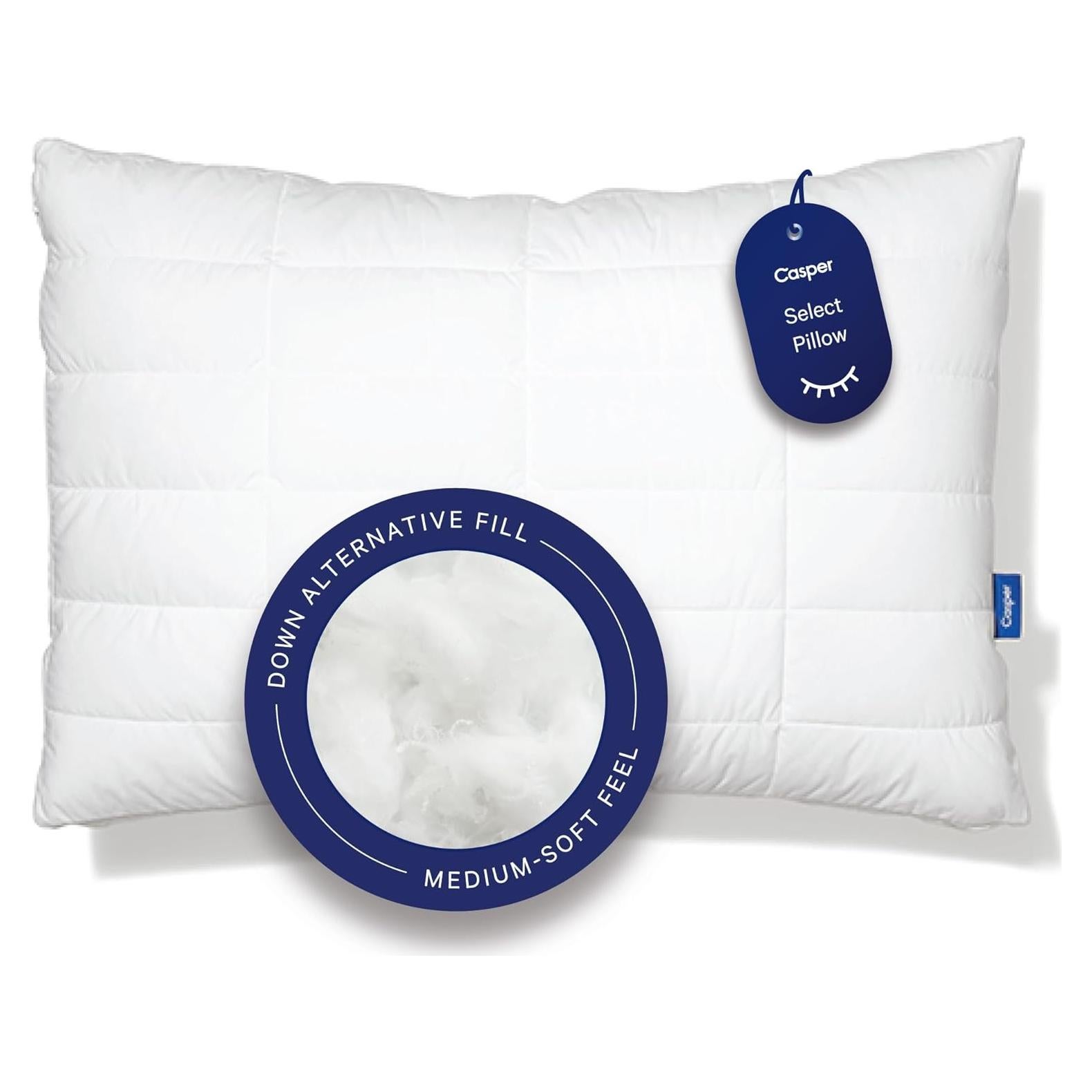 Almohada Acolchada Selecta Esencial Casper, Reina Ajustable