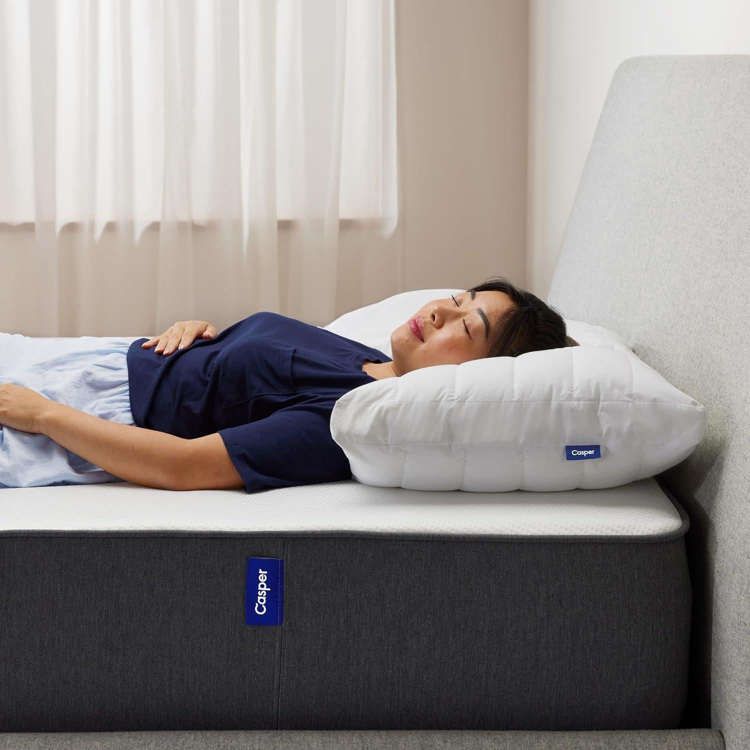 Almohada Acolchada Selecta Esencial Casper, Reina Ajustable