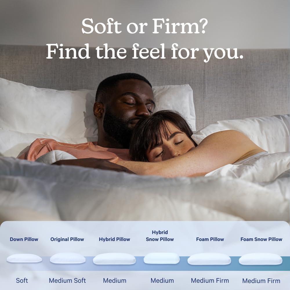 Almohada de Plumas de Pato Casper Estándar Blanca 0.86 kg