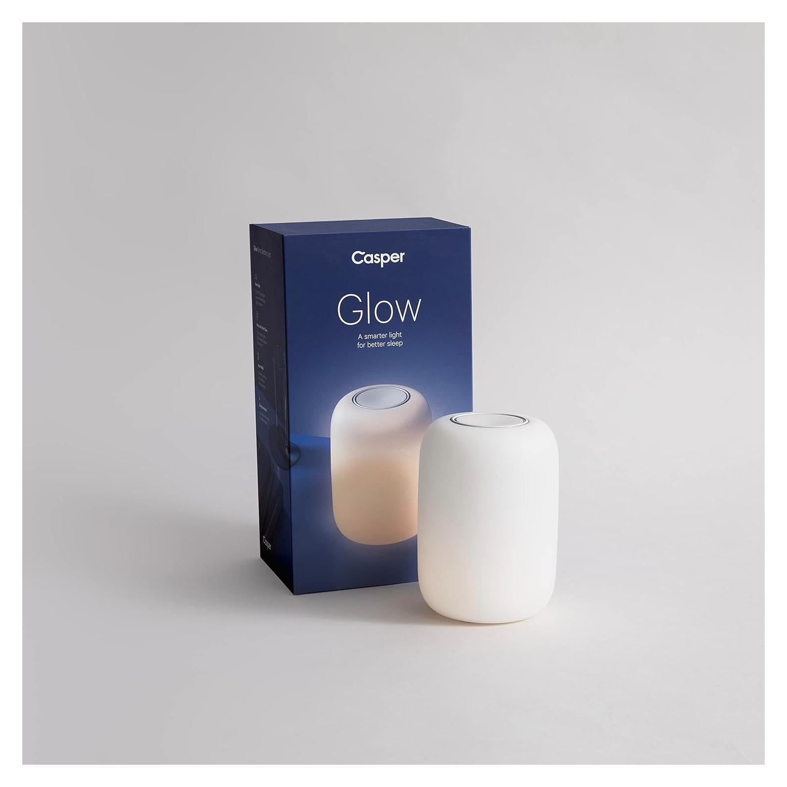 Lámpara de Mesa Casper Glow, Luz de Sueño, Blanco, Táctil