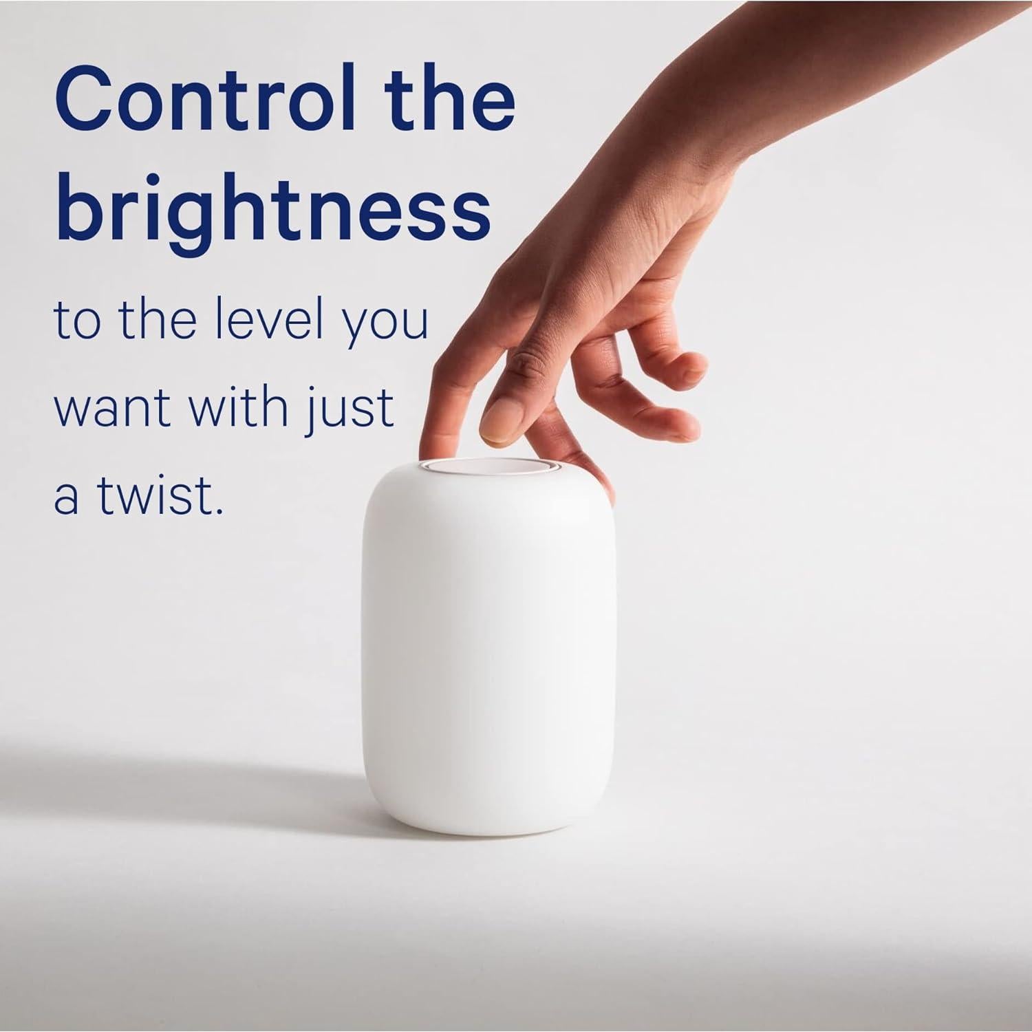 Lámpara de Mesa Casper Glow, Luz de Sueño, Blanco, Táctil