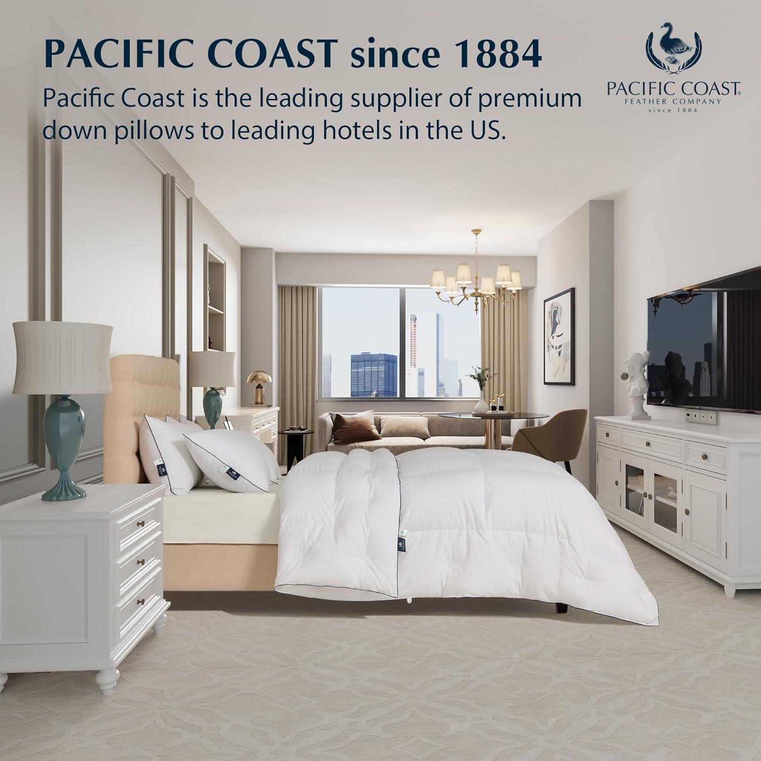 Juego de 2 almohadas Queen Pacific Coast plumas ganso hipoalergénicas