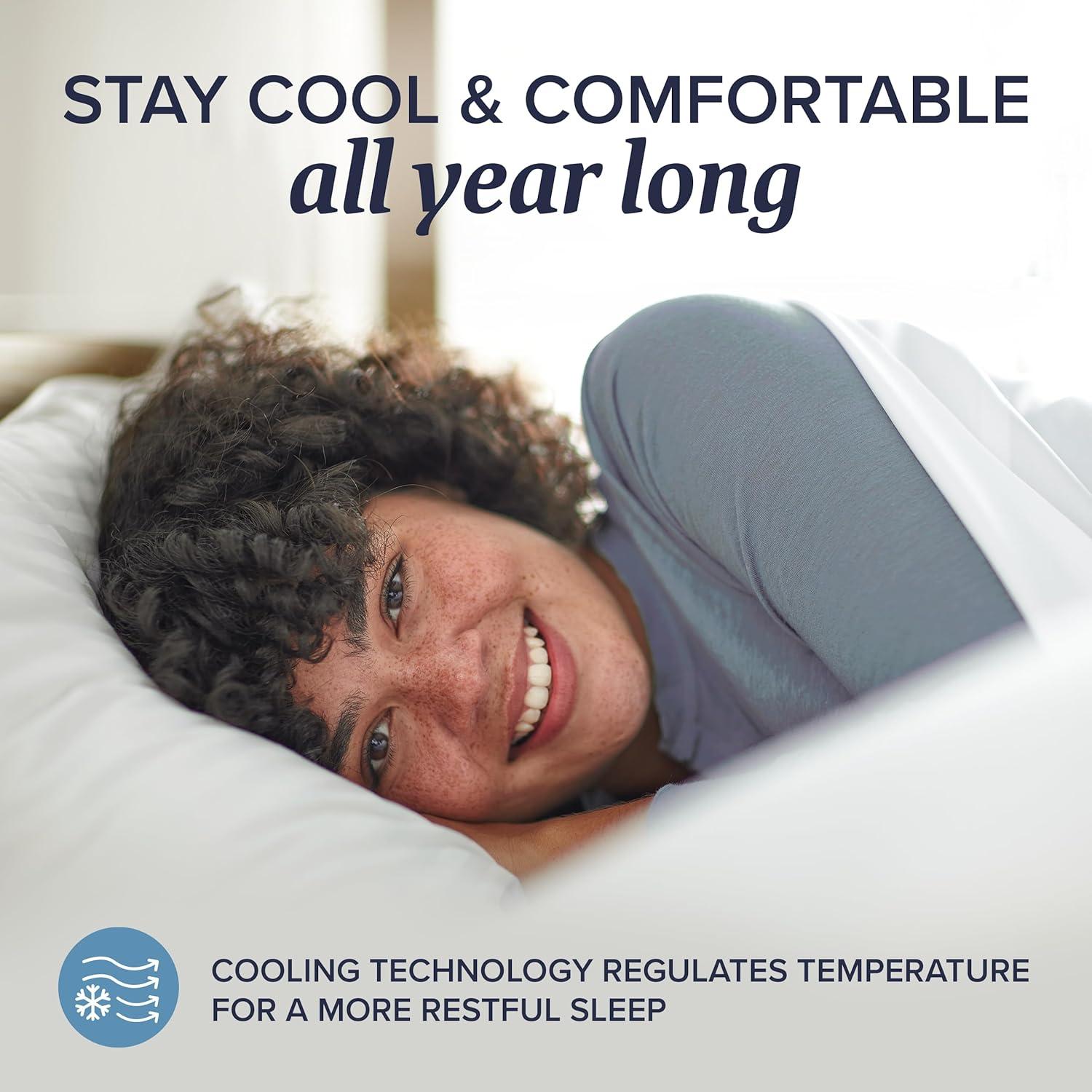 Almohadas de Espuma Viscoelástica Beckham Reina Ajustables - Juego de 2