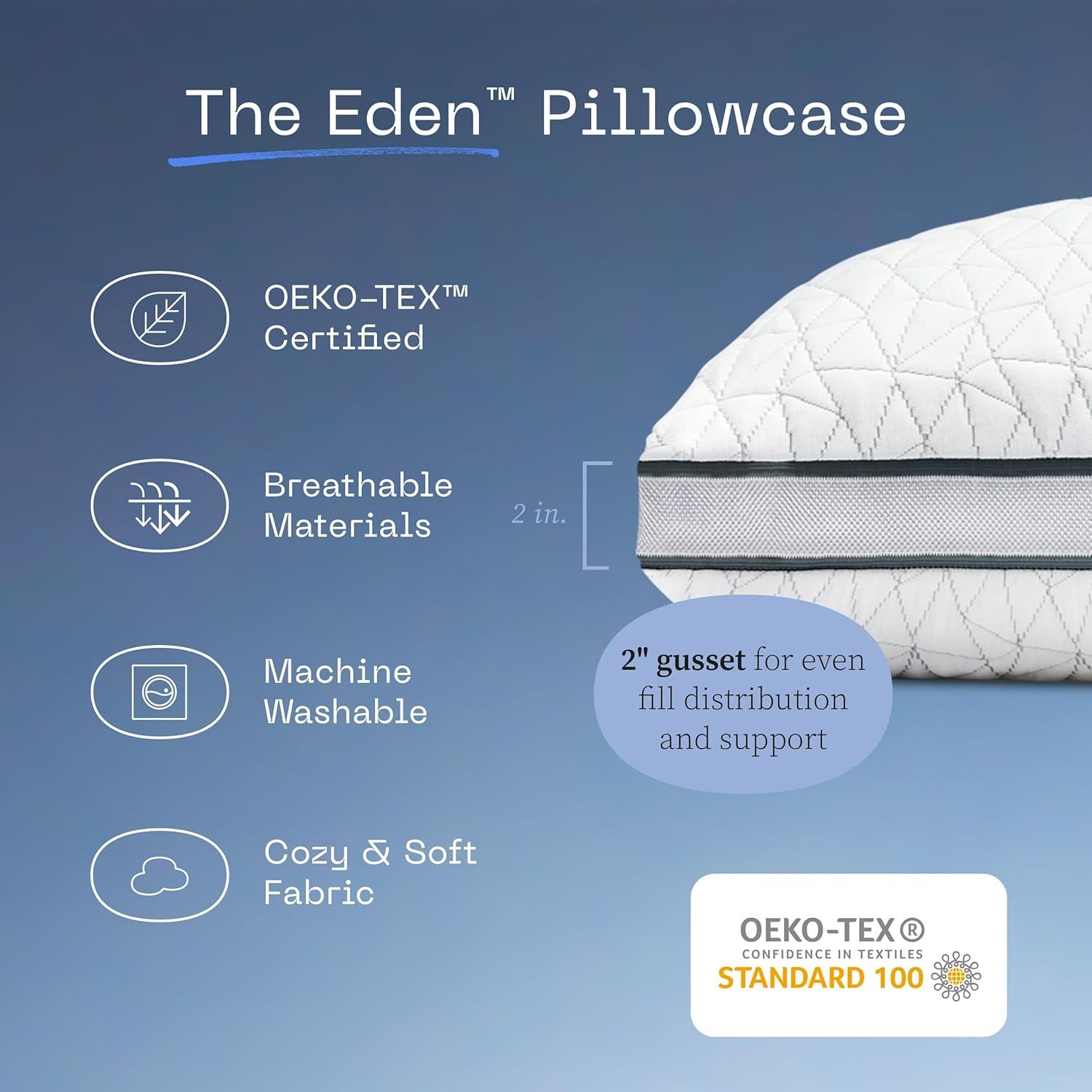 Funda de Almohada Queen Coop Home Goods Eden Cool 2" Grosor