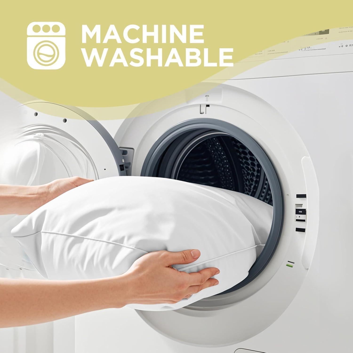 Almohadas Queen 100% Algodón Orgánico De la Granja a Casa - Paquete de 2